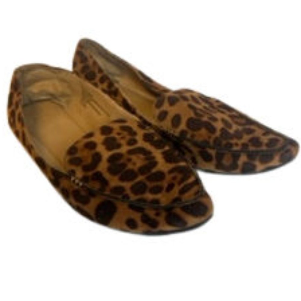 A NEW DAY Leopard Pointed Toe Loafers Slip-On Flats Shoes Size: 8.5